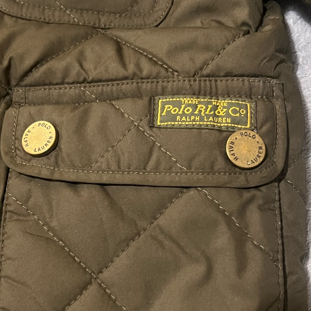 Polo Ralph Lauren Water-Repellent Quilted Barn Jacket with Matching Hat - Picture 4 of 7